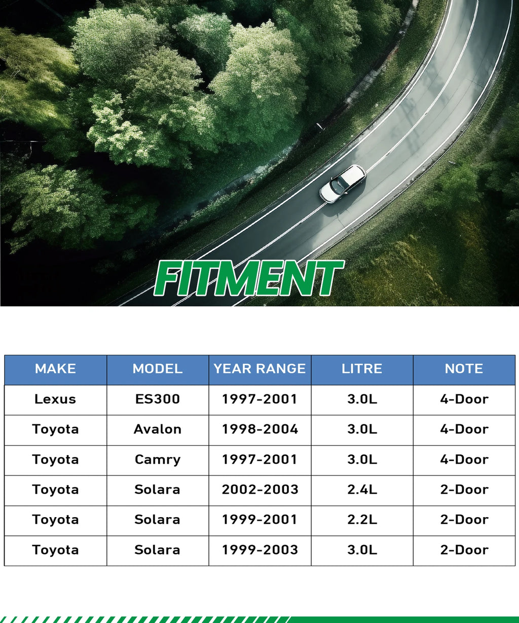 Front Brake Caliper with Bracket for Toyota Solara Avalon (1998–2004)