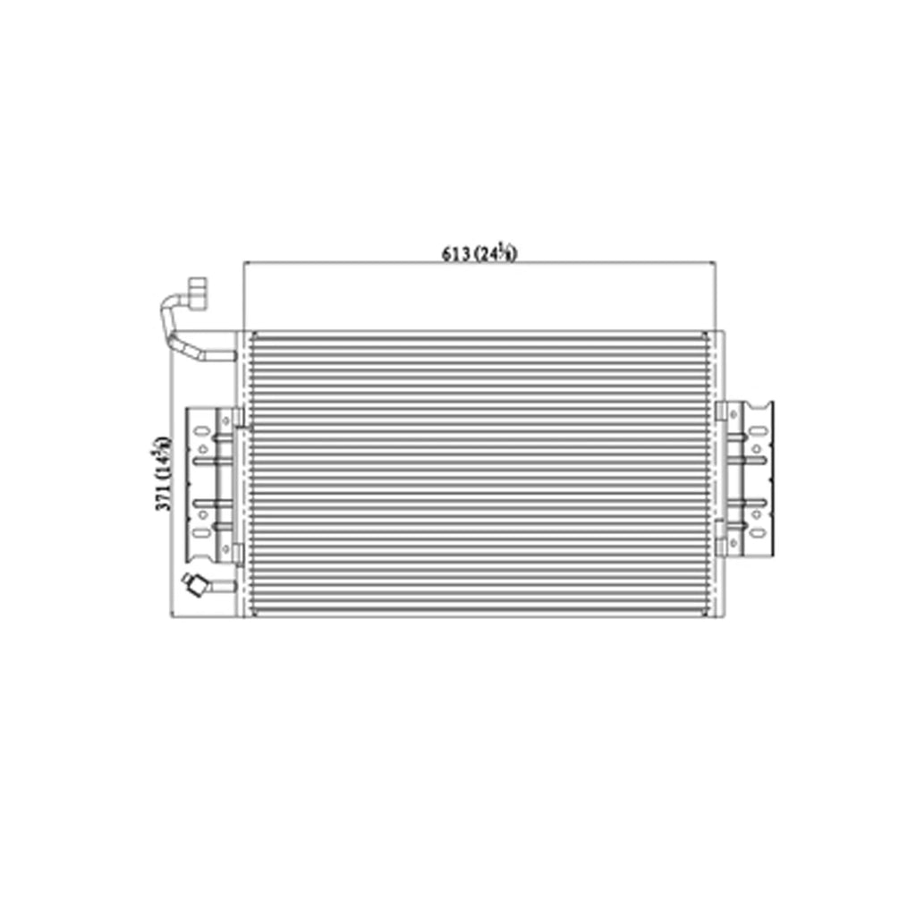 Replacement A/C Condenser Repair Part For 1999-2001 Oldsmobile Alero