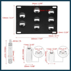 Bumper Tow Hook License Plate Mount Bracket for Mercedes