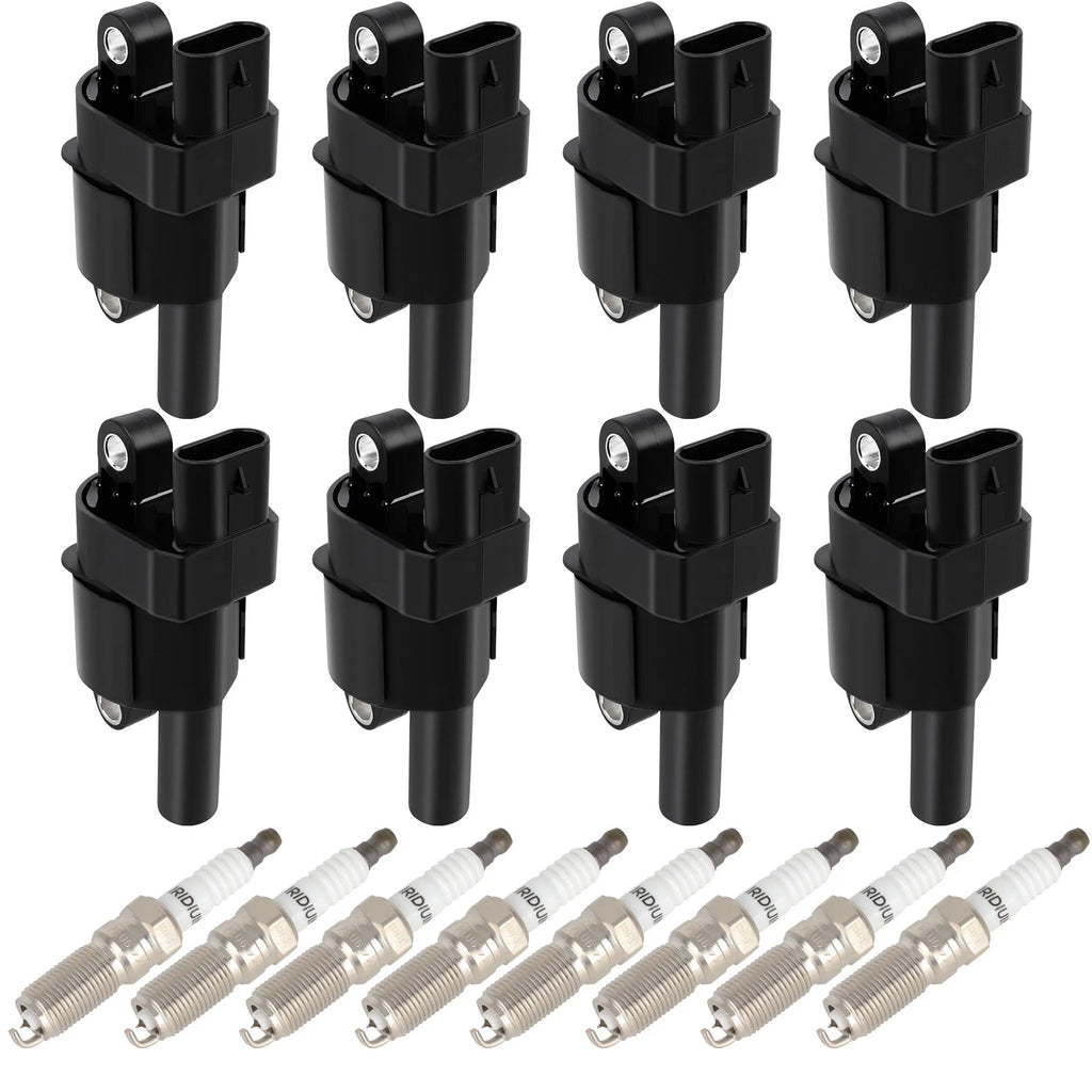 Set of 8 Ignition Coil Spark Plugs for 6.2L CTS Escalade Camaro Silverado Tahoe