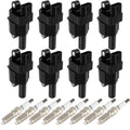 Set of 8 Ignition Coil Spark Plugs for 6.2L CTS Escalade Camaro Silverado Tahoe