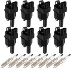 Set of 8 Ignition Coil Spark Plugs for 6.2L CTS Escalade Camaro Silverado Tahoe