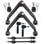 Set of 8 Front Upper Control Arm Tie Rod Ends for Dodge Ram 1500 (2002–2005)