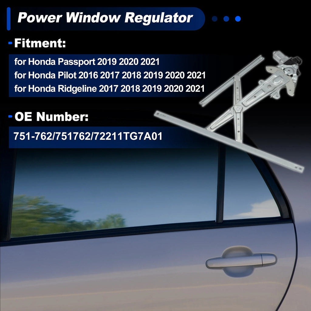 Power Window Regulator with Motor for Honda Passport (2019–2021) No. 751-762