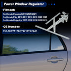 Power Window Regulator with Motor for Honda Passport (2019–2021) No. 751-762