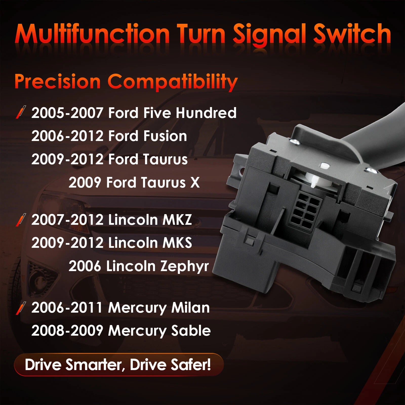 Turn Signal Windshield Wiper Switch for Ford Fusion Taurus (2005-2012)