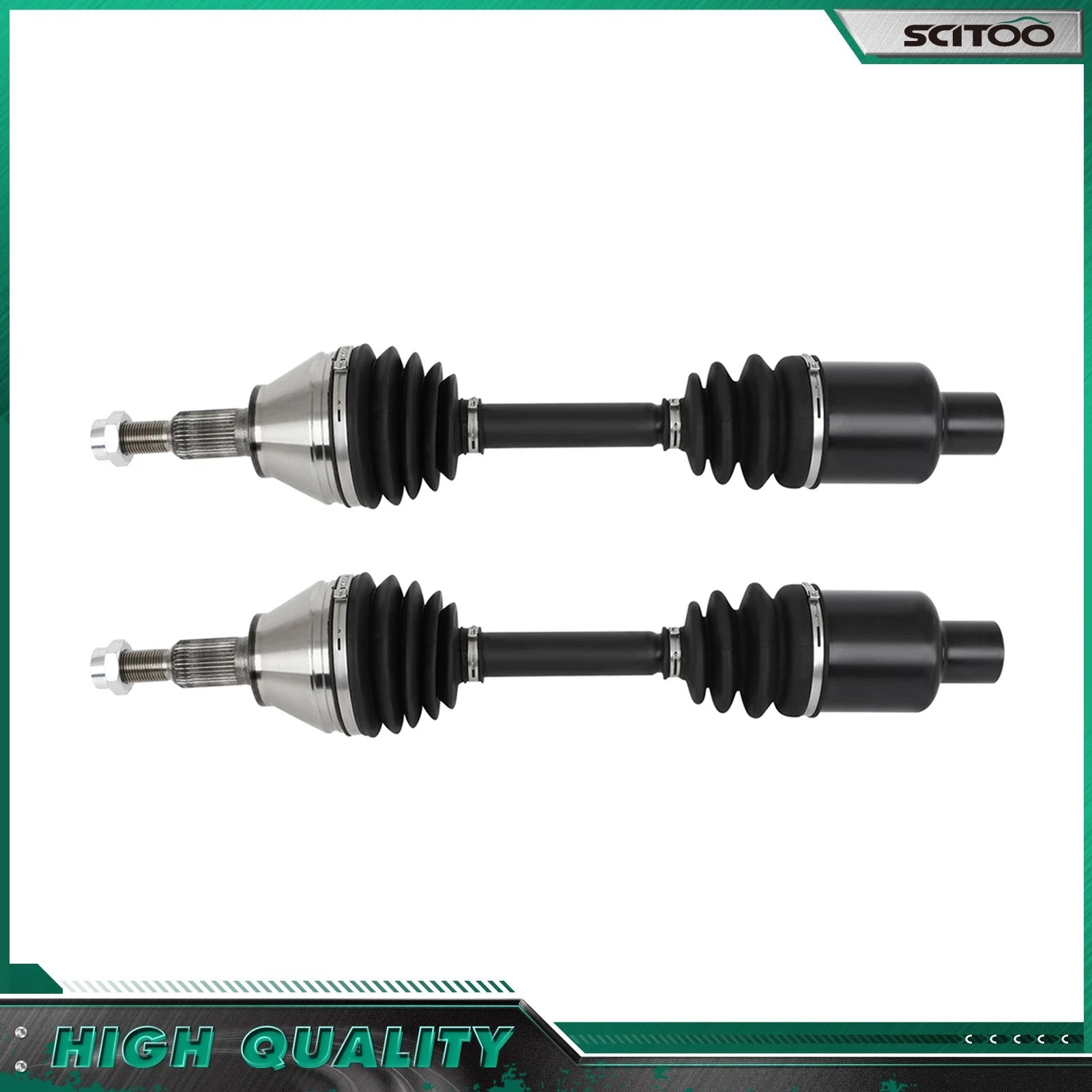 Set of 2 CV Axle Assembly for Ram 1500 3.6L (2013–2022) 4WD