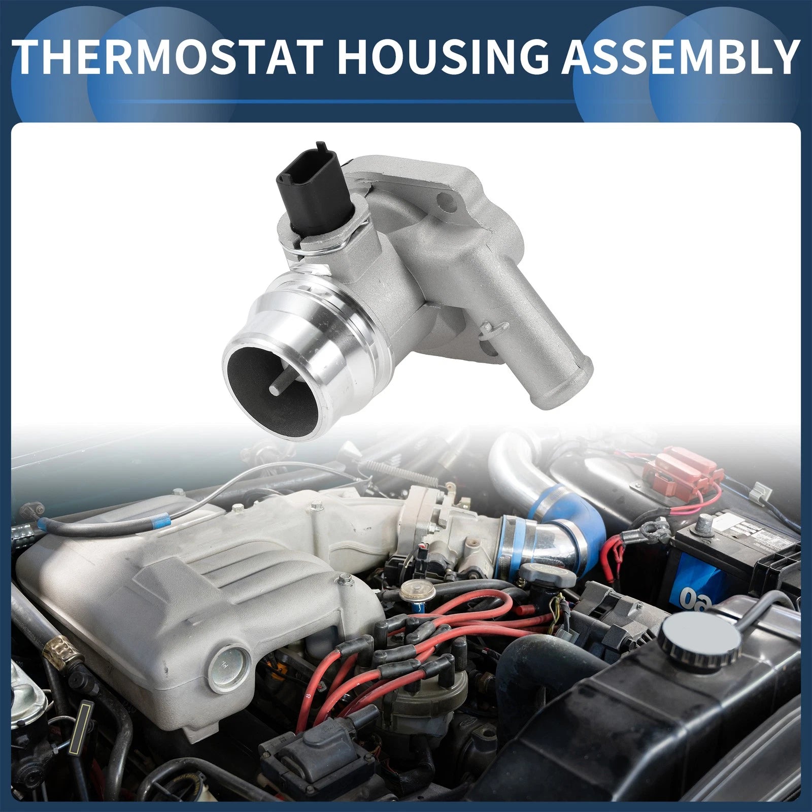 Engine Coolant Thermostat Housing Assembly for Chevrolet Cruze (2011–2015) No. 55593034