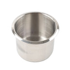 Stainless Steel Drop-in Cup Holder for Universal Applications (Boat, RV, Car, Truck)