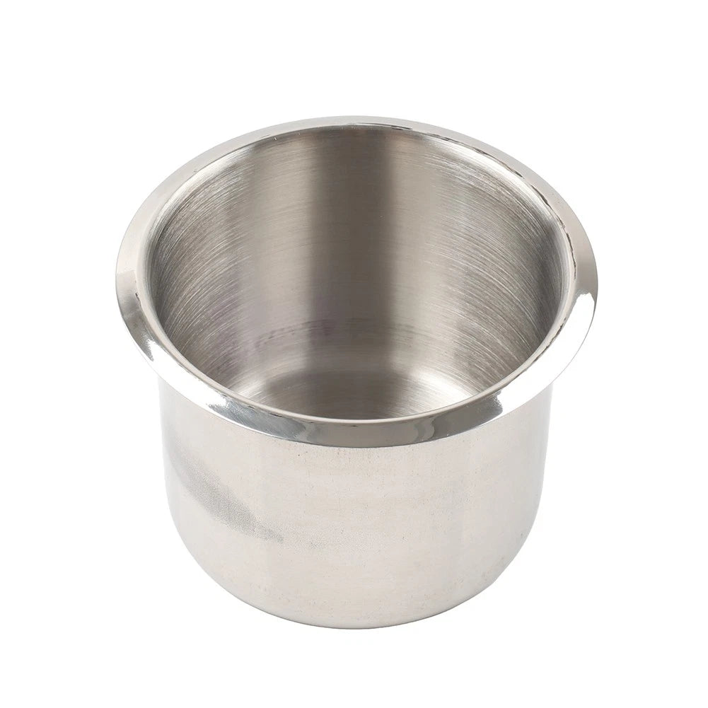 Stainless Steel Drop-in Cup Holder for Universal Applications (Boat, RV, Car, Truck)