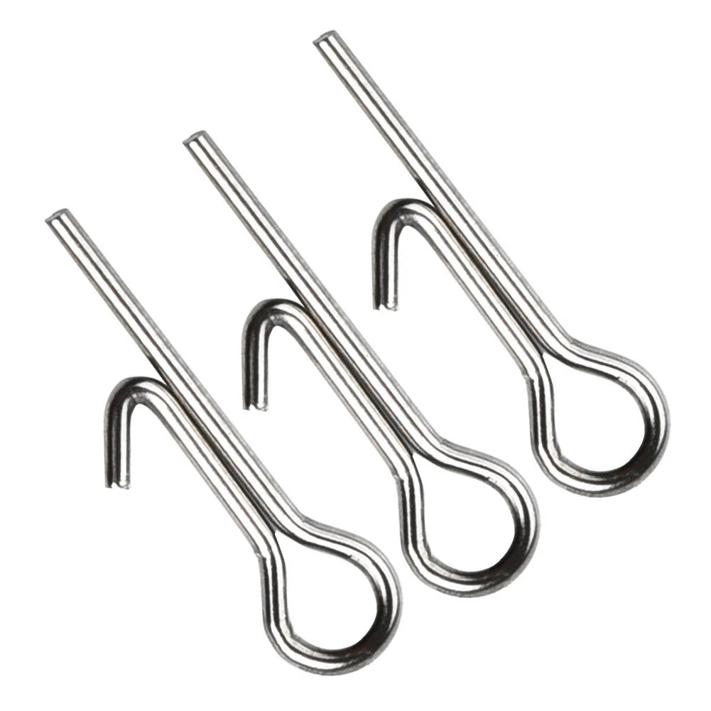 100 Pack Stainless Steel Stinger Spike Hook Lock Needle Pins for Fishing