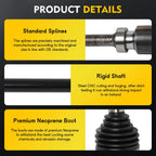 CV Axle Shaft Assembly for Mazda CX-9 (2017–2021)