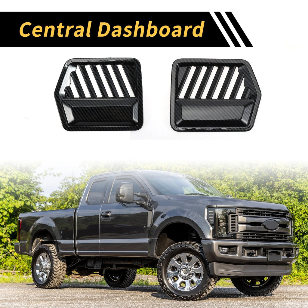 1 Pair Dashboard Side Air Vent AC Outlet Cover Trim for Ford F-150 (2015–2020)