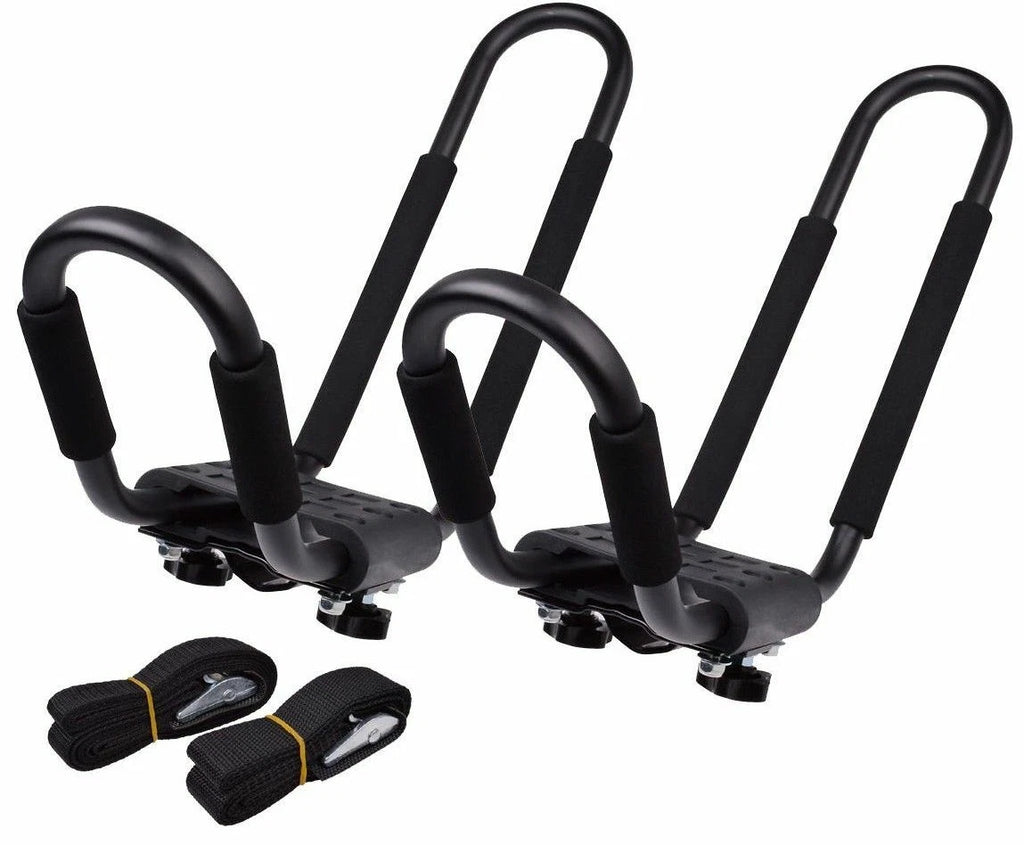 Set of 2 Canoe Kayak Roof Rack J Cross Bars for SUV Truck