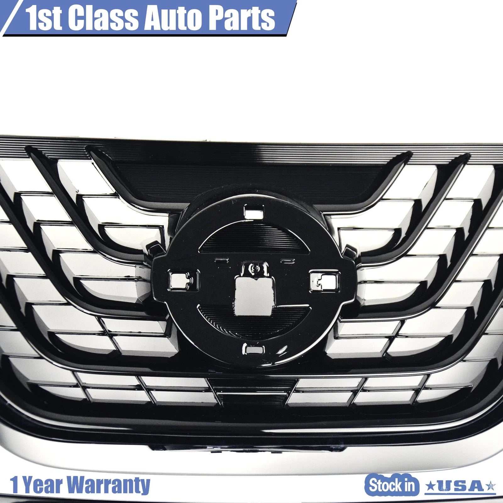 Front Upper Grille with Chrome Trim for Nissan Murano (2015-2018)