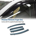 Set of 4 Window Deflectors for Honda Fit (2009–2014)