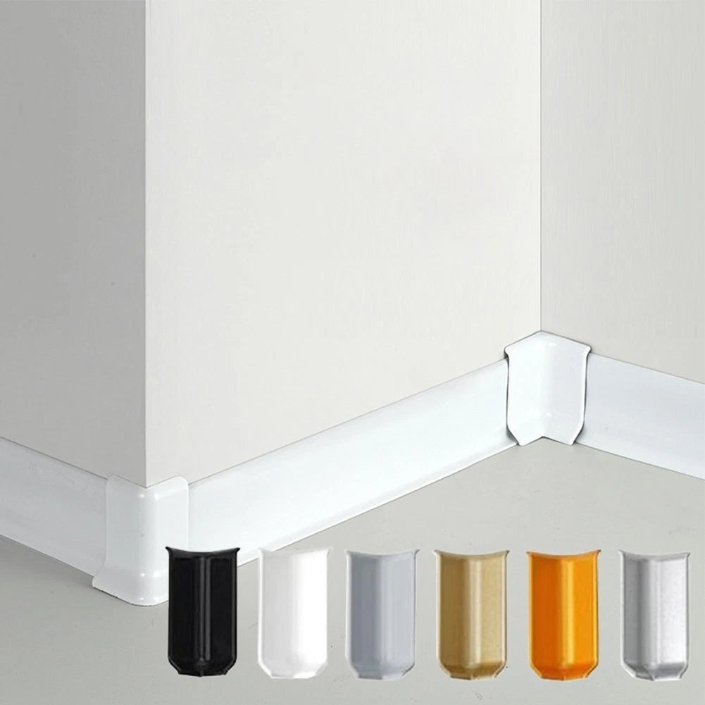 Set of 6 Wall Base Corner Blocks for Easy Installation