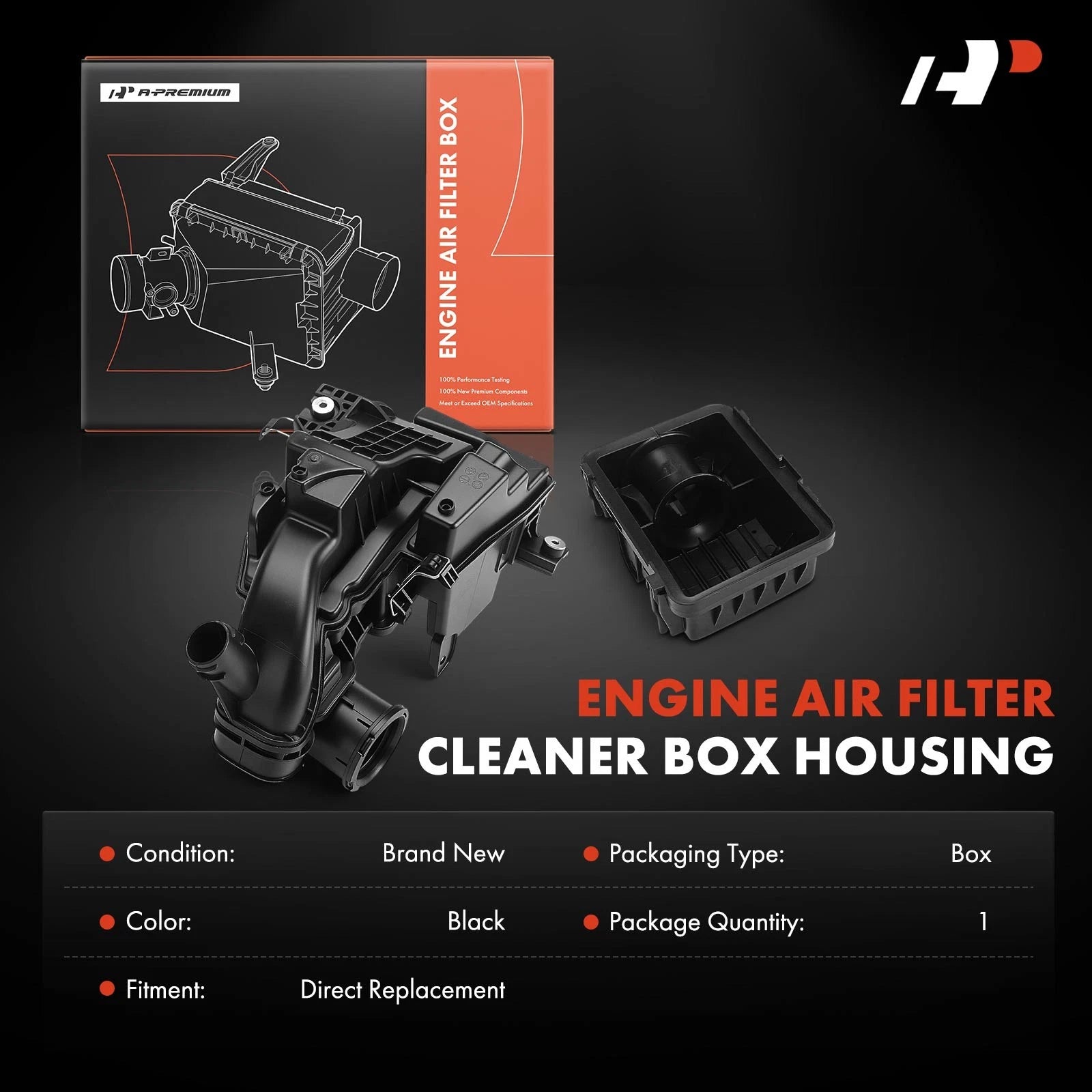 Engine Air Cleaner Intake Filter Box Housing for Honda Fit (2015-2020)