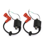 2X Outboard Engine Ignition Coil for Yamaha 40hp (40X E40X MHL) 66T-85570-00