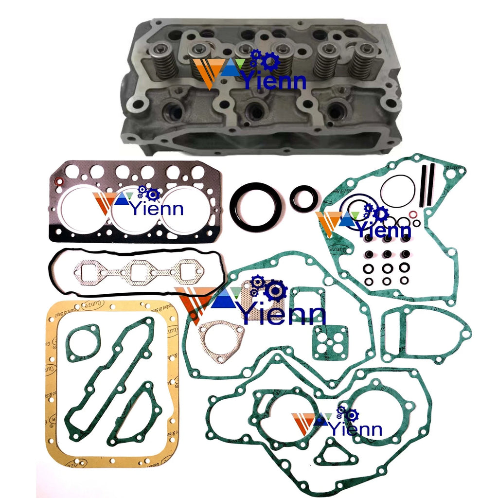 S3L S3L2 Cylinder Head Complete Assembly with Gasket Kit for Mitsubishi Engine