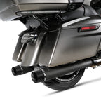 4" Slip-on Megaphone Mufflers Exhaust Pipe for Harley Street Glide (1995–2016)