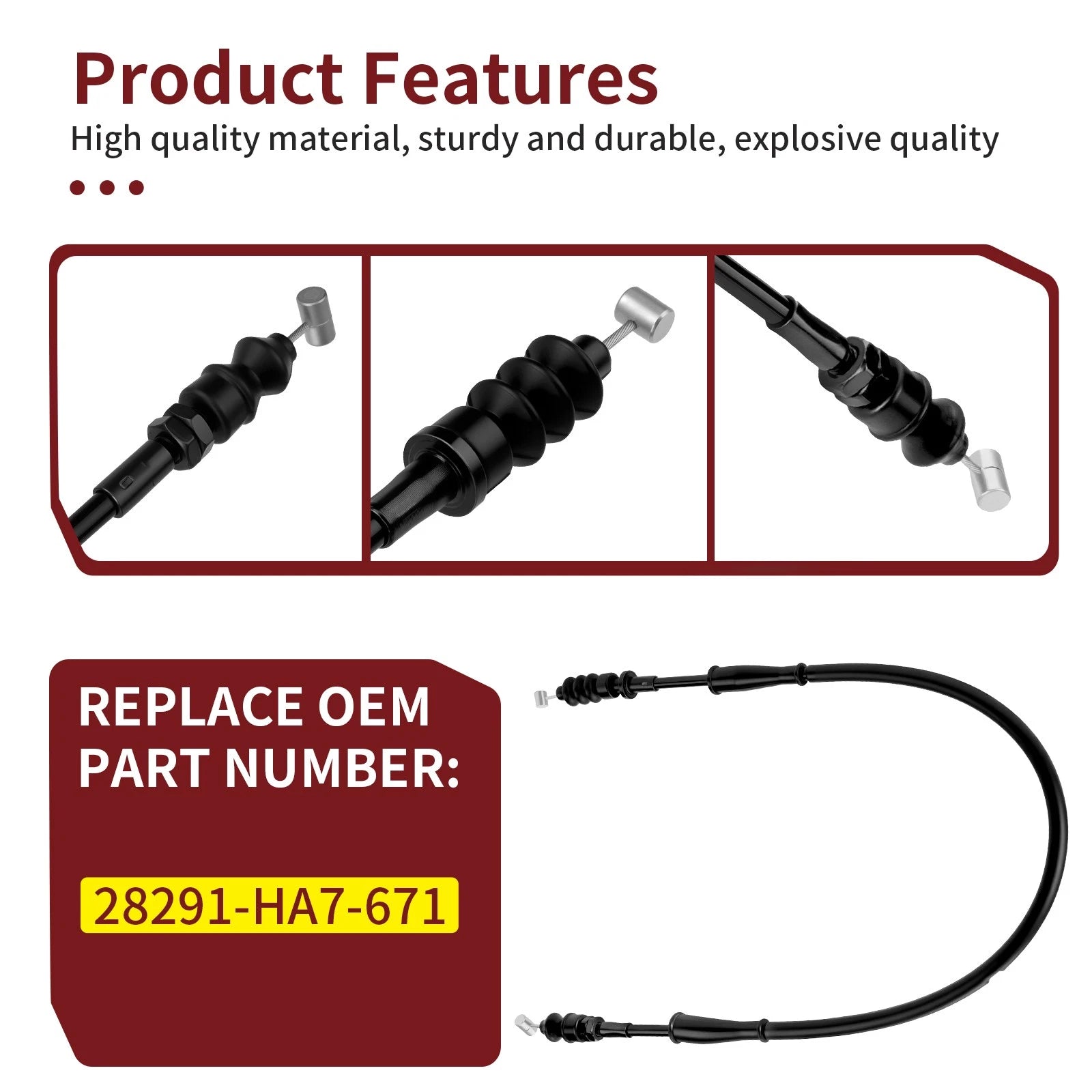 Decompression Cable for Honda FourTrax Foreman 350 (1987)