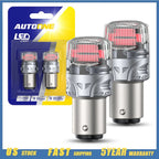 2X 1157 LED Bulb Tail Stop Brake Turn Signal Light for Various Vehicles (CANBUS, 7528, 2357, 3496)