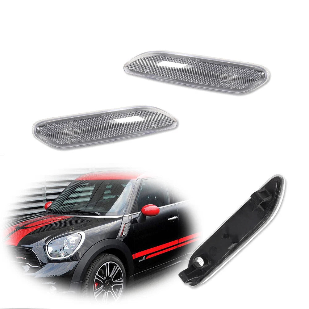 Clear Front Side Marker Lights for Mini Cooper Countryman (2012–2017)