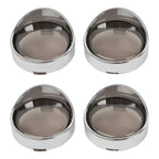 Turn Signal Light Trim Ring Visors Bezels Smoke Lens for Harley Touring Dyna