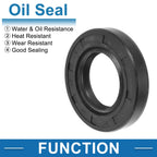 Set of 5 Oil Seal Rotary Shaft Seal Nitrile Rubber 25x45x8mm