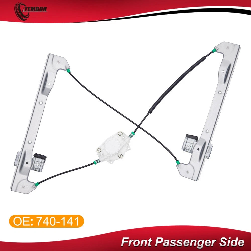 Window Regulator for Lincoln MKZ, Ford Fusion (w/o Motor, Front Right)