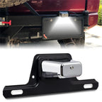 12V LED License Plate Light for ATV UTV Trailer - Chrome Waterproof (N/A)