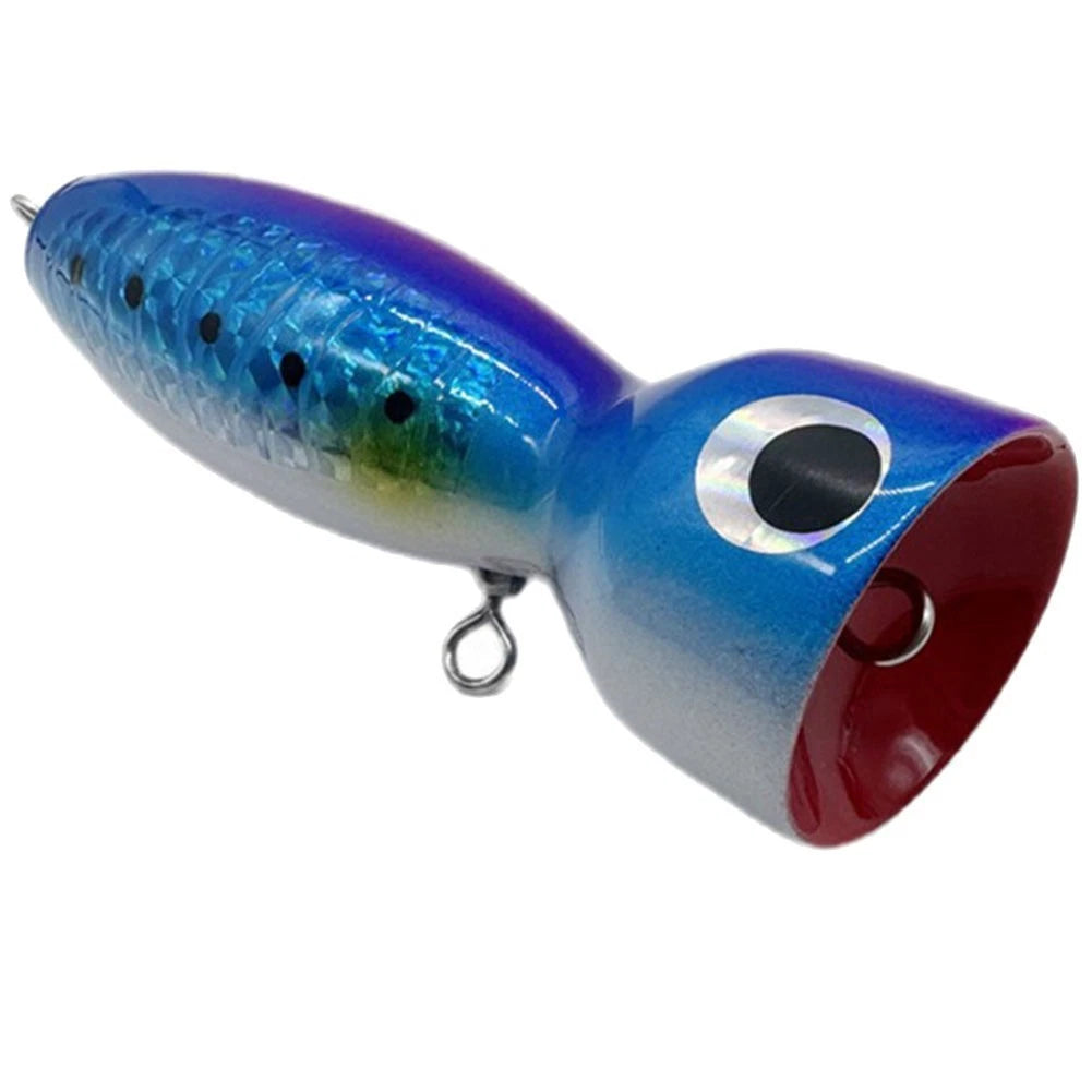 Fishing Lure for Boat and Shore Use - Solid Wood Construction, Lifelike Design