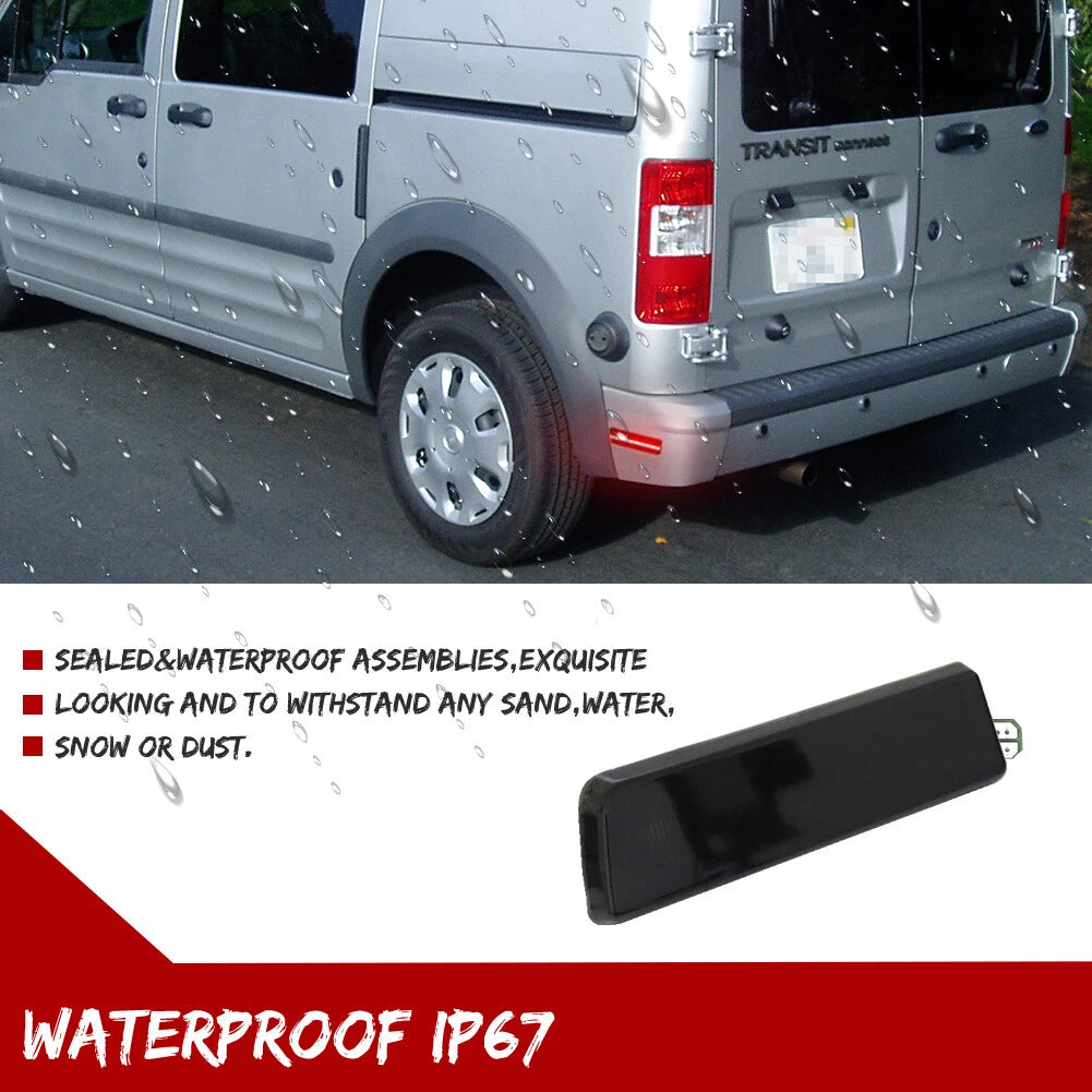 2X Smoked Red LED Rear Bumper Side Marker Lights for Ford Transit Connect (2010–2013)