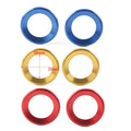 A-Pillar Horn Ring Cover for Honda Civic 2016-2021 Gold  Pieces