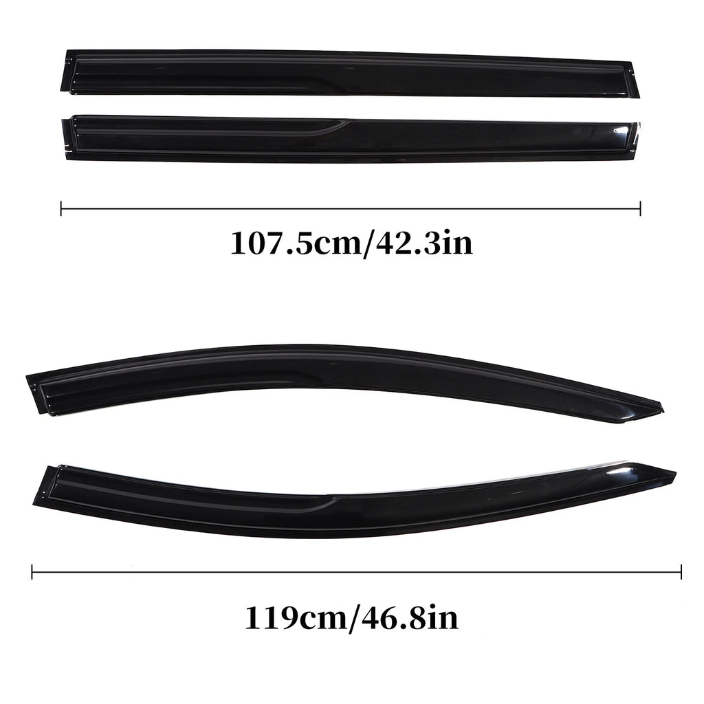 Set of 4 Window Visors for Honda Odyssey (2018–2023)