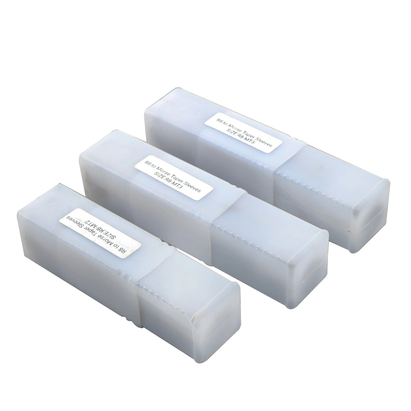 3Pcs R8 Shank Sleeve Set for Bridgeport MT1 MT2 MT3