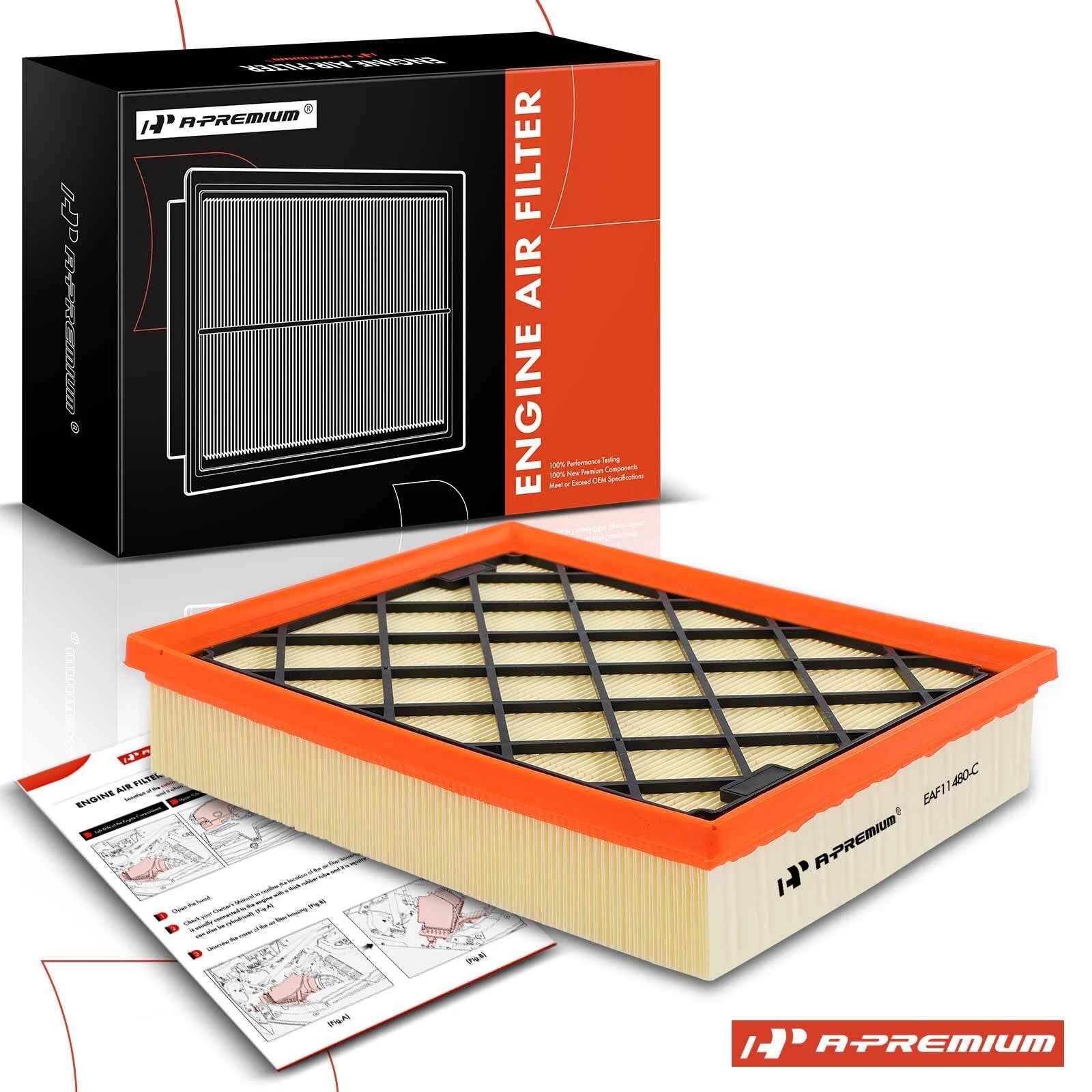 Engine Air Filter for Ford Fusion, Edge, Lincoln MKX, MKZ, Nautilus (2013–2020)