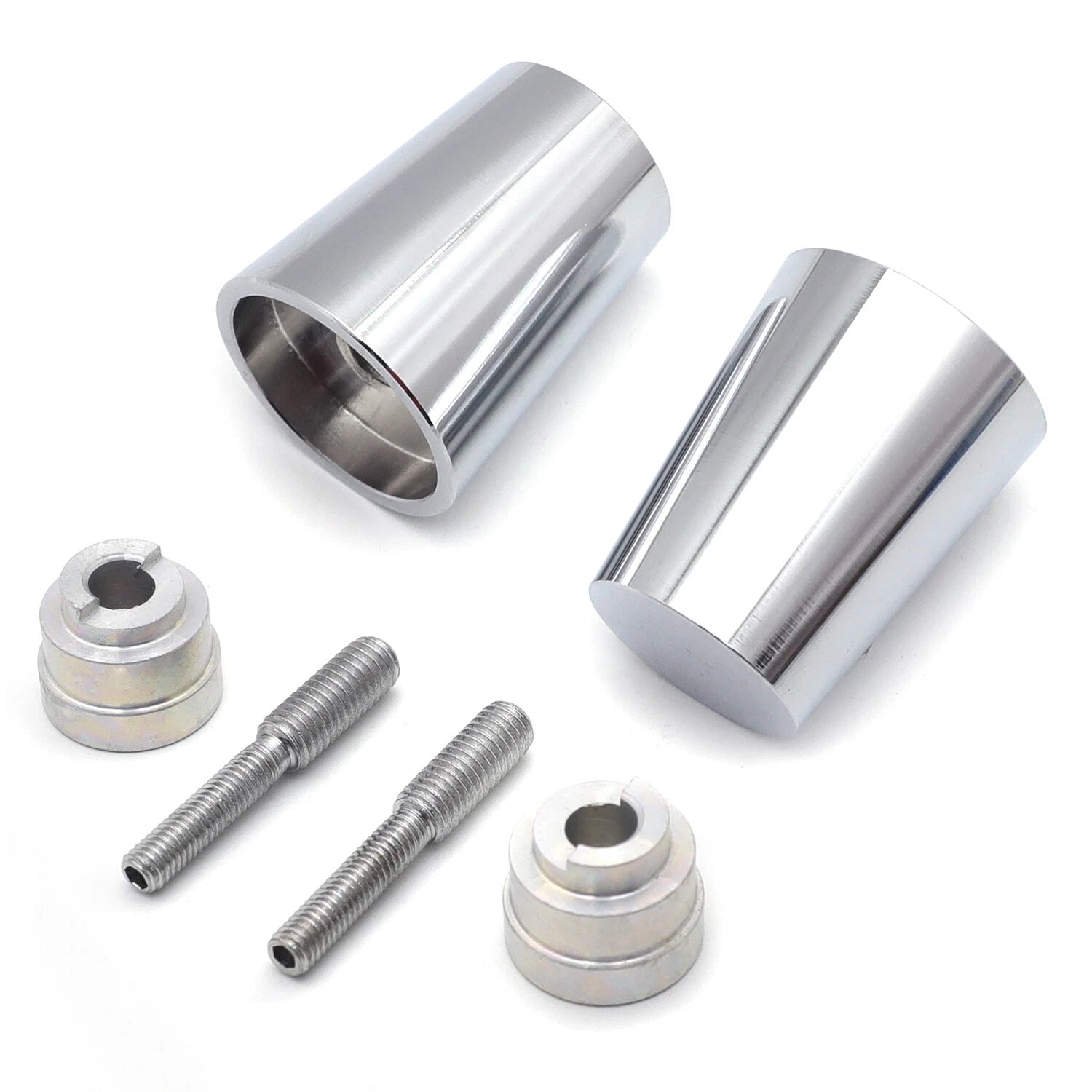 Set of 2 Chrome Handle Bar Ends for Honda CBR (1993–2007)