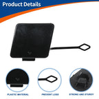 Rear Tow Hook Cover for BMW 535i 550i GT (2010–2013) No. 51127262363 Black