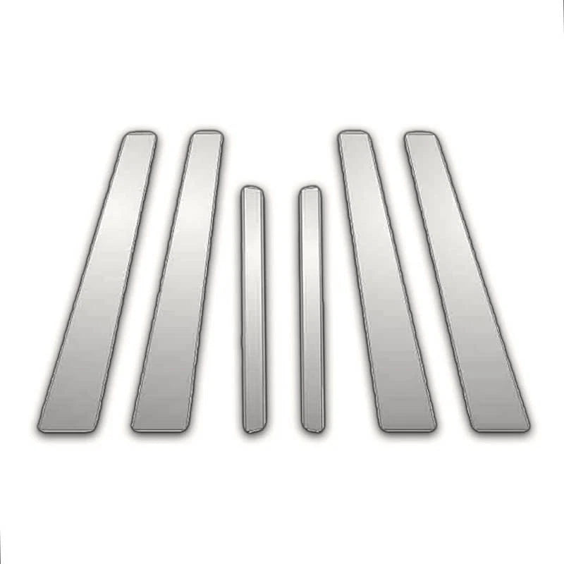 Chrome Pillar Post Covers 6 Piece for Mazda Protege (2000–2003)