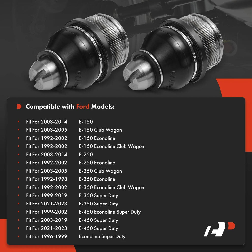 2X Front Upper Ball Joint for Ford E-150 E-250 E-350 (2003-2014)