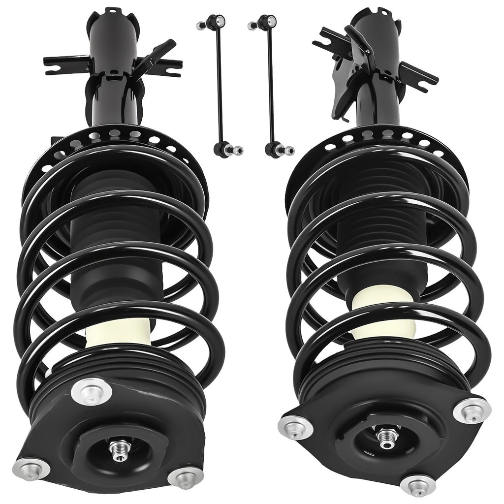 Set of 4 Front Struts Coil Spring w/ Sway Bar End Link for Nissan Sentra (2007–2012)