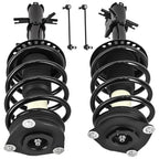 Set of 4 Front Struts Coil Spring w/ Sway Bar End Link for Nissan Sentra (2007–2012)