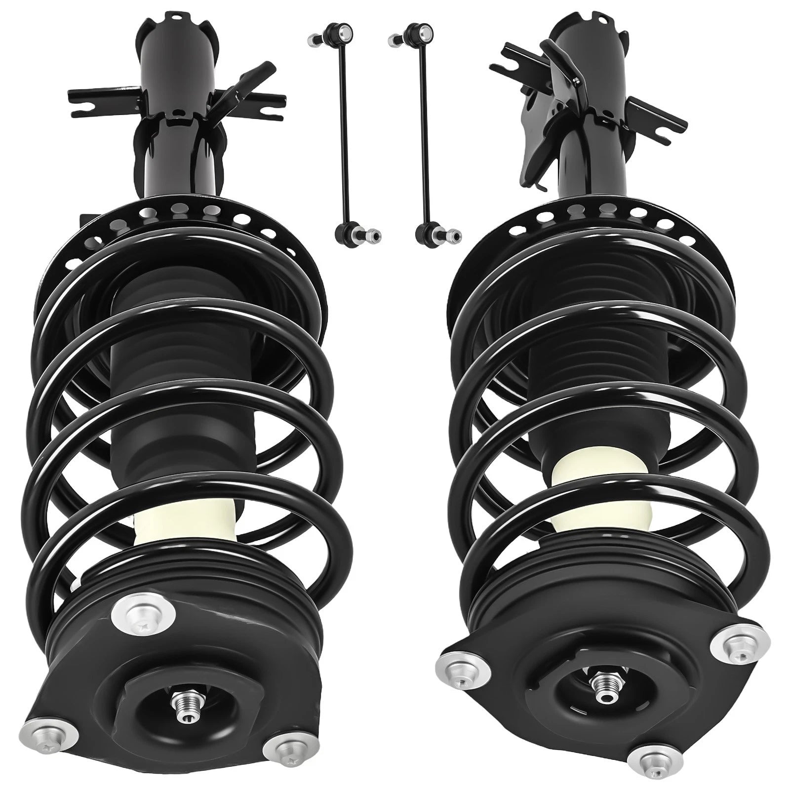 Set of 4 Front Struts Coil Spring w/ Sway Bar End Link for Nissan Sentra (2007–2012)