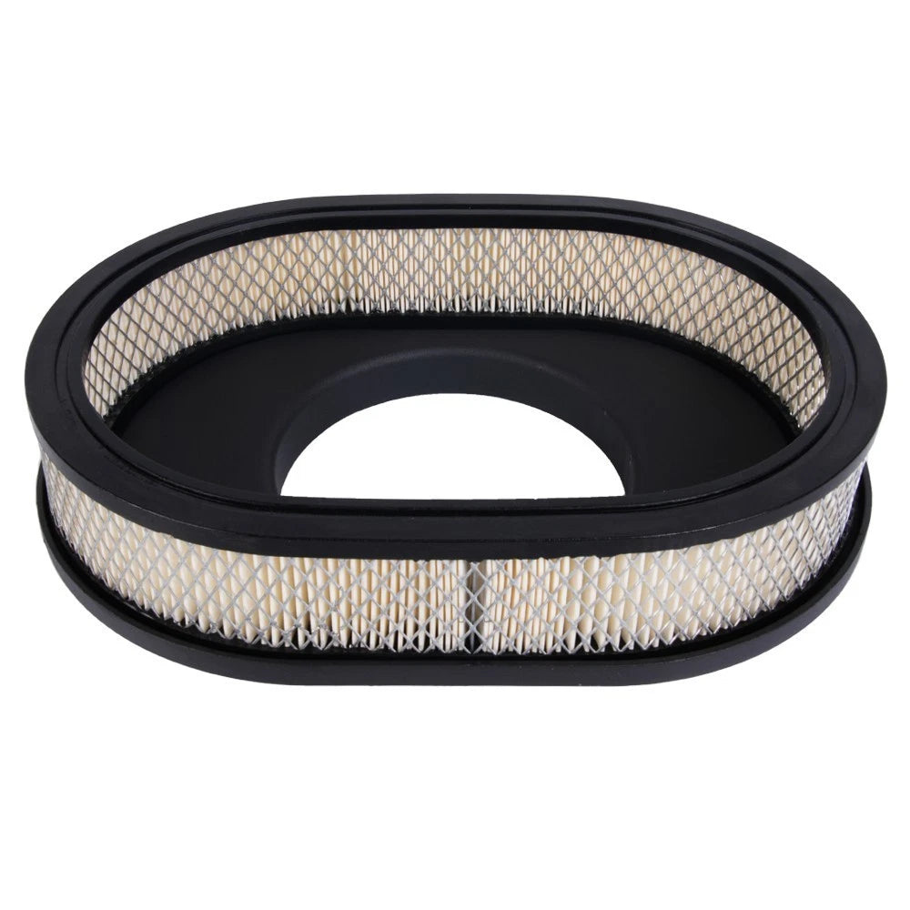 Set of 2 Black Chrome Half Finned Air Cleaners with Washable Filter