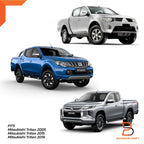 Matte Black Keyless Door Handle Cover Trim for Mitsubishi Triton L200 (2015-2023)