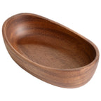 Acacia Wood Boat Shaped Serving Platter 17x10x4.5cm Natural Finish