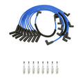 NGK Wire Set & 8 V-Power Spark Plugs for Ford Bronco F-150 F-250 (1980–1996)
