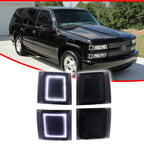 Smoke White LED Corner Side Marker Lights for Chevy C/K 1500 2500 3500